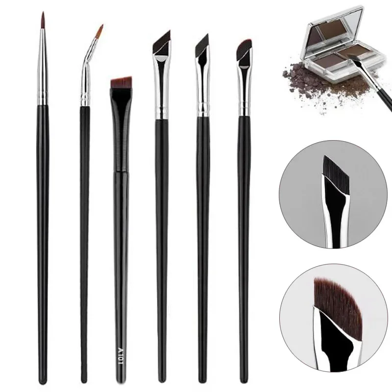 6PcsUpgradeBladeEyelinerBrushUltraThinFineAngleFlatEyebrow