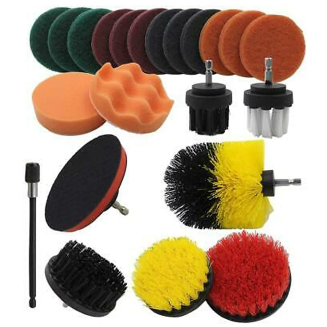 

Set Of 22 Drill Cleaning Brush Power Drill Attachment Grout Tile Cleaner Scrub Household Cleaning Tools & Accessories