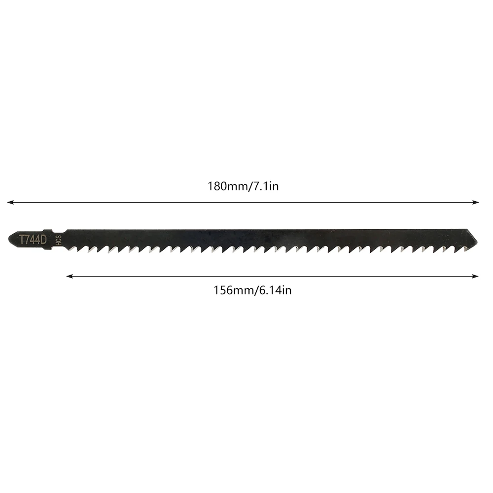 Jig Saw Blades Scroll Saw Blades 180mm 156mm T744D 5pcs For Wood Wood Products Woodworking