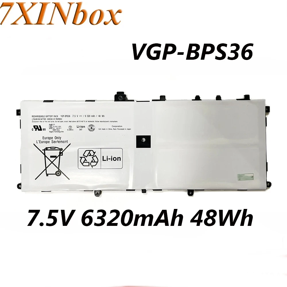 

Аккумулятор для ноутбука Sony 7XINbox, 7,5 в, 48 Вт/ч, 6320 мАч