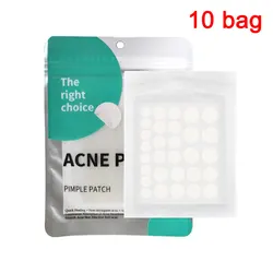 Enhanced Acne Care Hydrocolloid Patches with Salicylic Acid & Tea Tree Oil (A x10pcs)
