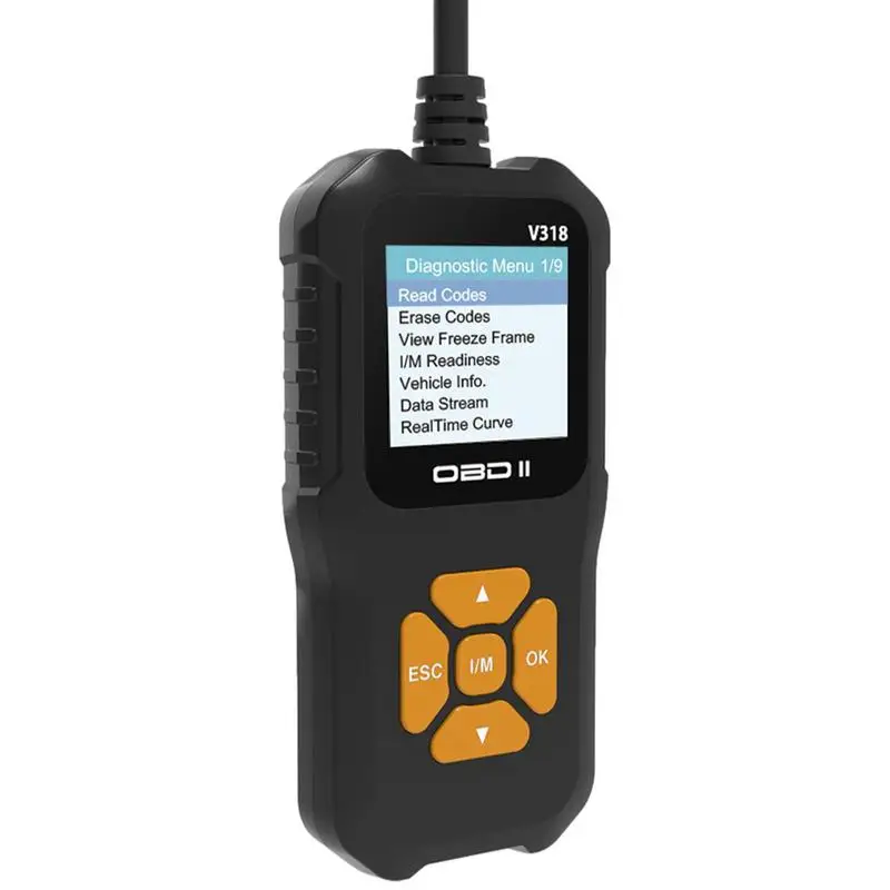 

CarScanner V318 Automotive Engine Fault Code Reader Read/Erase ABS Codes View Live Data Battery/Charging System Test 10