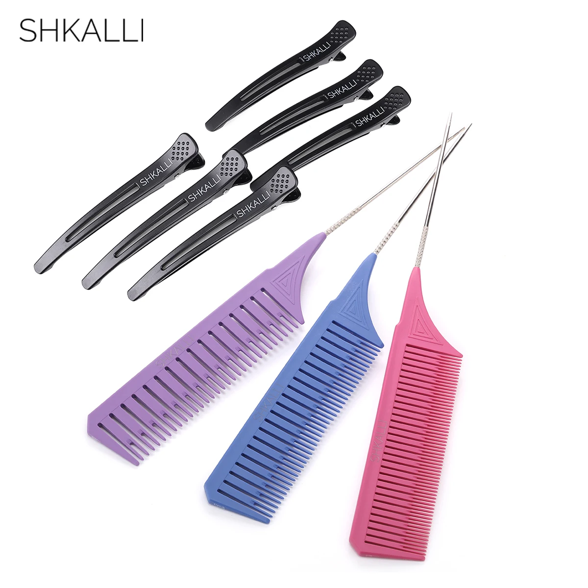 전문 헤어 염색 하이라이팅 빗 및 세트 - 효율적인 분할 치아 디자인, 미끄럼 방지 그립, 프리미엄 스타일링 도구