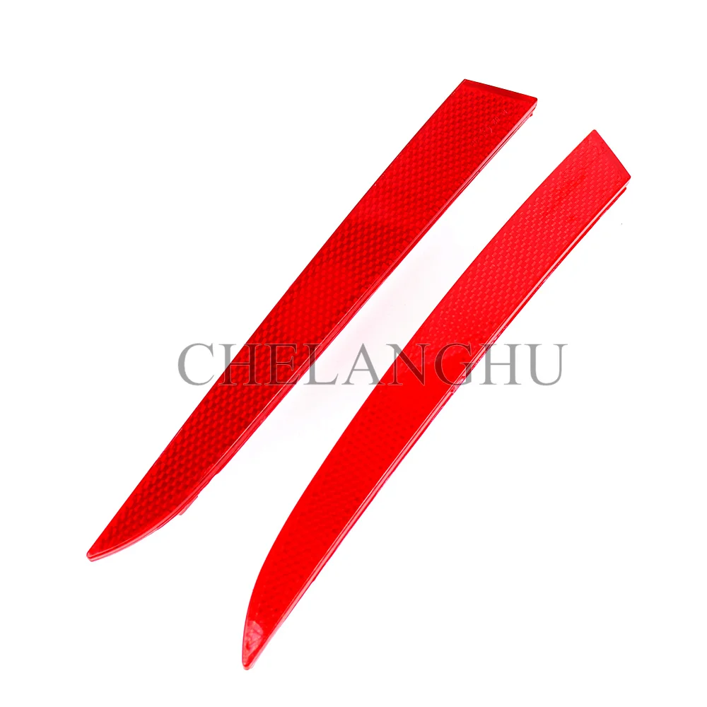 For Seat Ibiza 4 Door 2009 2010 2011 2012 Car-styling Red Rear Bumper Reflector Tail Light Bars Brake Parking Warning