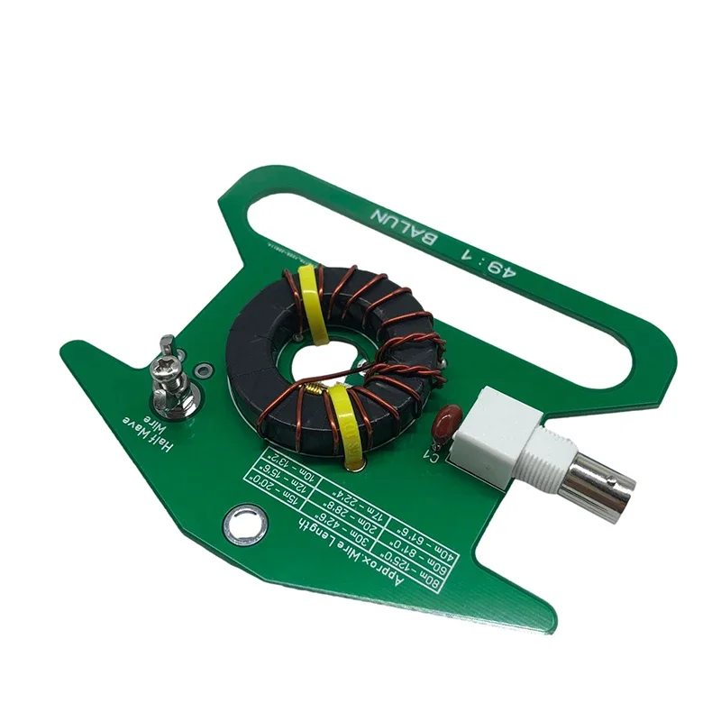 Portable 49:1/64:1 Balun Shortwave Antenna Without Tuning 50W PET 100W Antenna Accessories 5-35MHz BNC Female