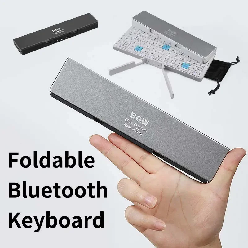 Folding Bluetooth Keyboard Wireless Portable Mobile Phone Tablet General Portable Rechargeable