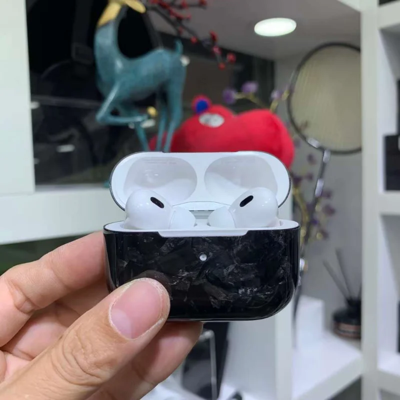 Premium Ultra-Thin Real Carbon Fiber Earphone Protective Case