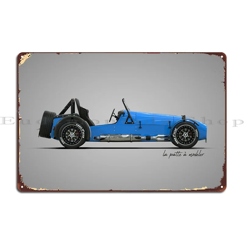 Caterham Lotus Super Seven Metal Platform Poster Wall Cave Garage Vintage Crea Soggiorno Tin Sign Poster