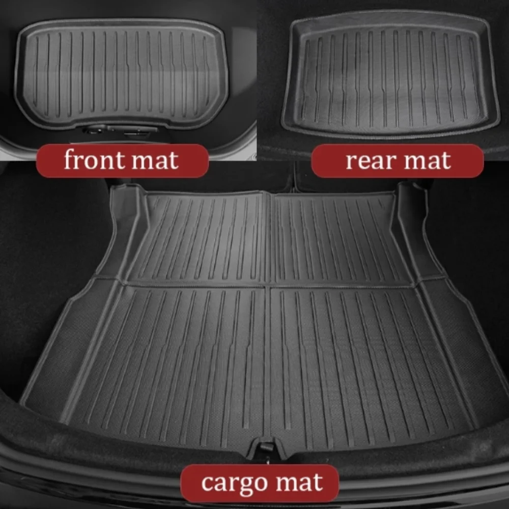 Car Floor Mats Cargo Liner TPE Pads Left Right Rubber Accessories For Tesla Model 3 Highland car floor mats,floor mats