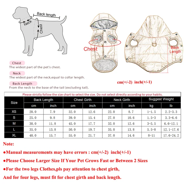 Dog Hooded Winter Jacket Soft Warm Fleece Velvet Puppy Vest Coat  Pet Dog Hat Clothes Cold Proof Winter Padded Yorkies Costume 6