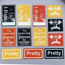 

Mixed 12Pcs/Lots Soft Cloth Labels Various Letter Embroidery Hand Made Collar For Diy Knitted Printed Cotton Woven Sew Patches