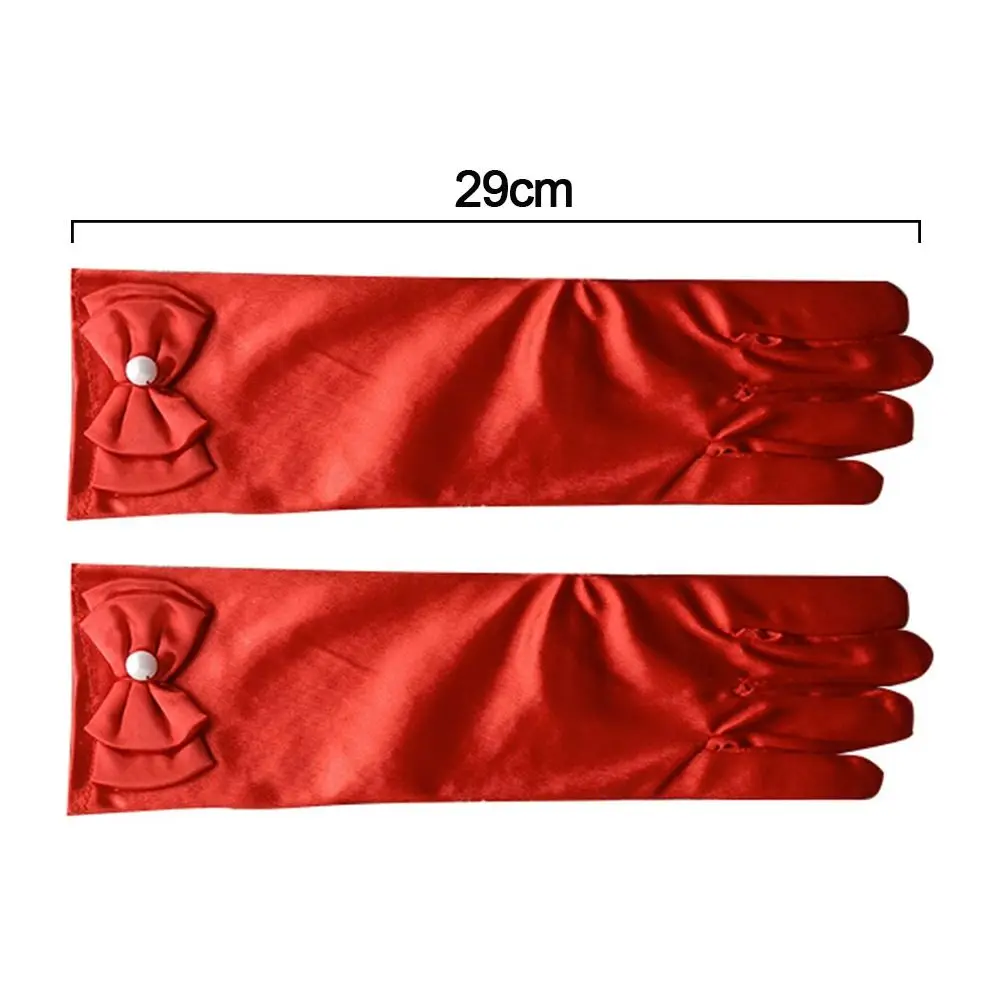 Polyester Princess Dance Performance Gloves for Kids