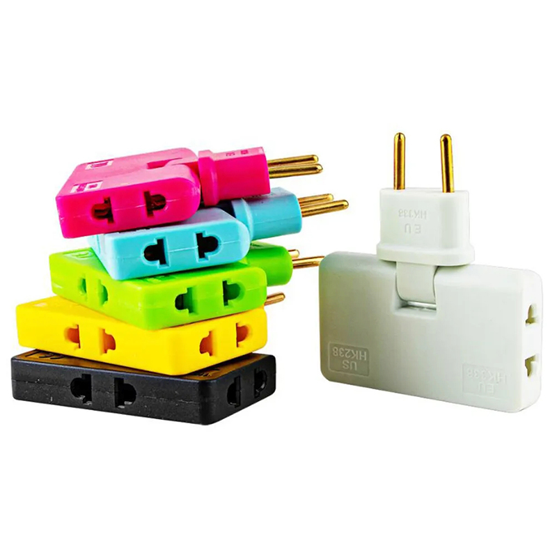 3-in-1 EU Plug 180 Degree Rotatable Socket Converter 220V US Extension Plug Multi-Plug Mini Slim Wireless Outlet Adapter Sockets