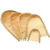 Natural Bamboo Knitted Cleaning Dustpan Durable Storage Basket Open Bamboo Sieve Fruit Vegetable Storage Tray Kitchen Supplies 2