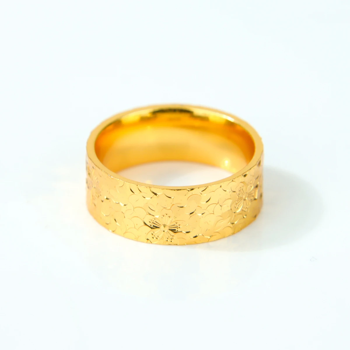 Dubai Mode Chunky Ringe 24k Vergoldet Nigeria Braut Hochzeit Paarringe Arabisch Islamischer Damenschmuck für Veranstaltungen und Partys – Detail 7