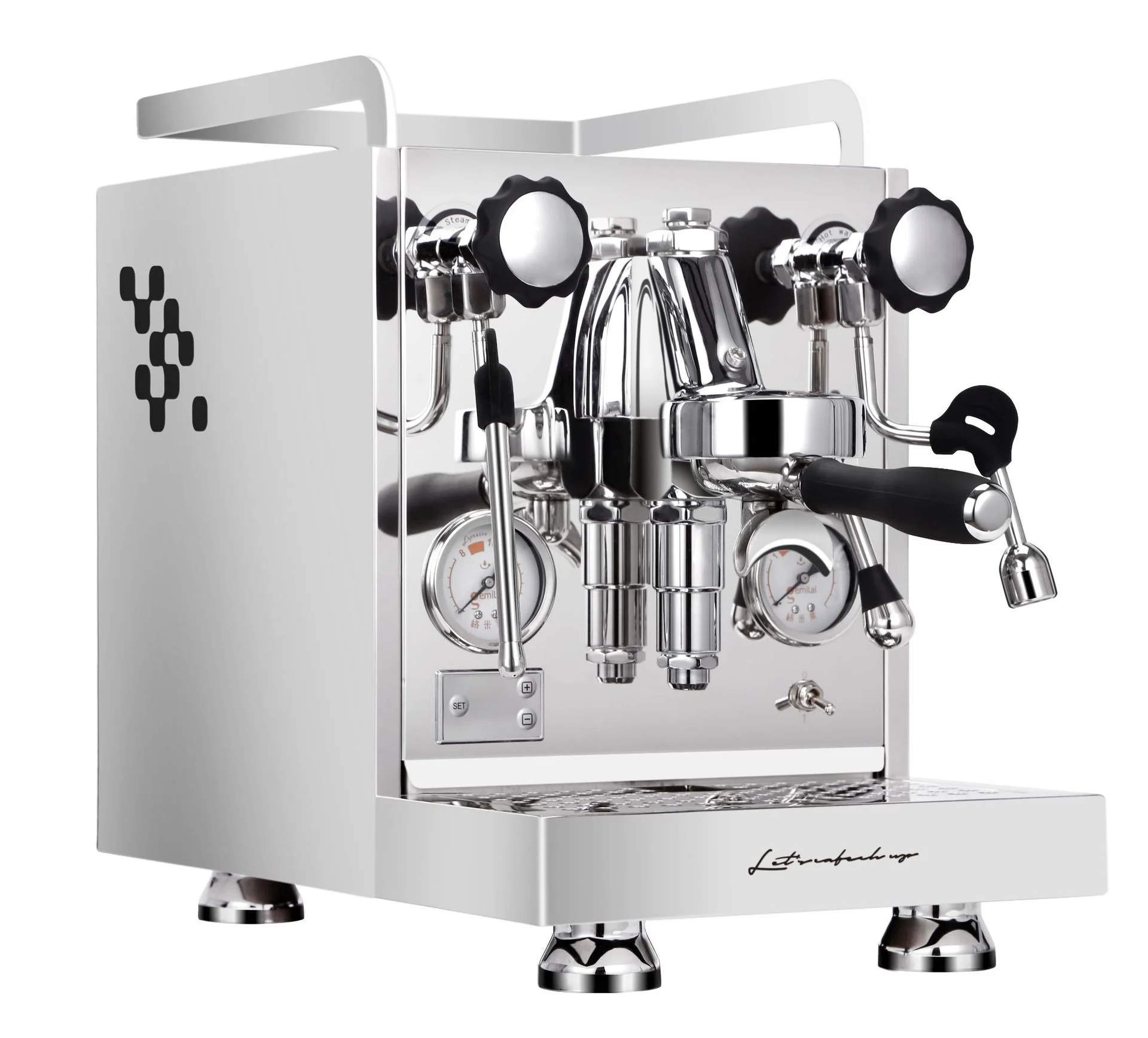 Commercial 9 Bar Semi Automatic Espresso Coffee Maker Machine 2.5L Water Tank Pre-soak Milk Foam Italian Coffee Maker Steamer susweetlife 25kg ice maker commercial milk tea shop bar table bar ktv full automatic household round ice maker small 220v