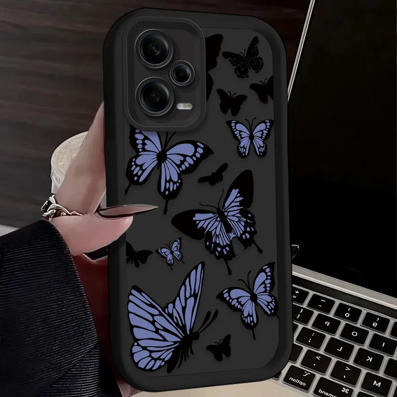 Blue and Purple Butterfly Smartphone Case Cover