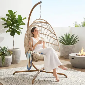 Rattan Hanging Egg Chair 1