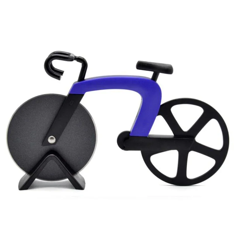 Stainless Steel Bicycle Pizza Cutter Wheel Bike Roller Pizza Chopper Slicer Cutting Knife Kitchen Tools