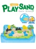 Moldable Play Sand Kit, Colorful Beach Sand, Magic Sand Art Kit with Sandbox Storage 300-500g for Choice Sensory Toys for Kids 2