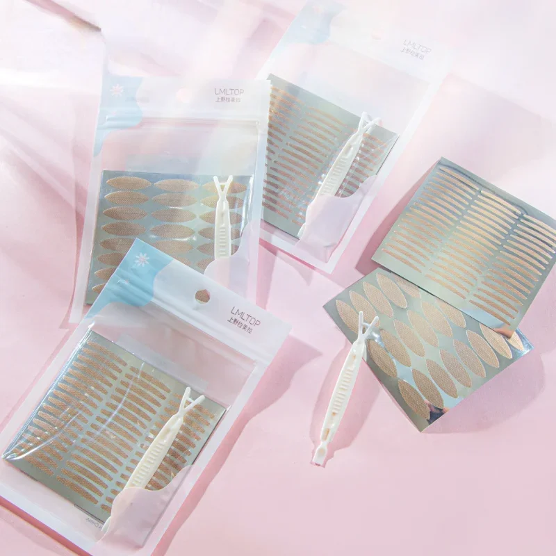 Invisible Double Eyelid Tapes Self-Adhesive Gauze Cosmetic Make Up Slim/Wide Waterproof Fiber Stickers for Eyelid Sets double fold eyelid tape