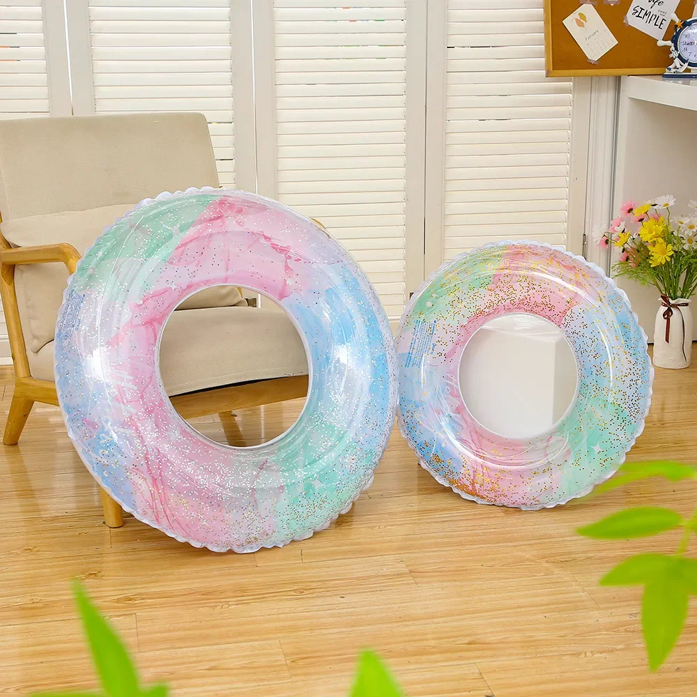 Colorful Thickened Sequin Swimming Ring Cross-Border Water Surfing Circle Children's Underarm Lifesaving Ring