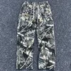 Yao888 Leaf Camouflage Functional Tactical Pants Pure Cotton Washed Streetwear Vintage Casual Oversize Trousers For Men 2