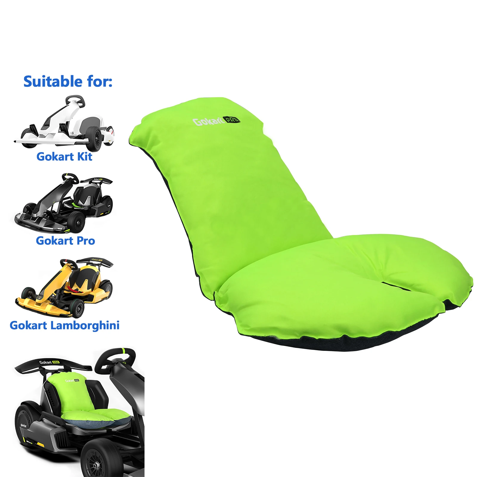 for Segway Ninebot Gokart Seat Pad Go Kart Kit/PRO/Lamborghini Backrest Cushion Waist Liner Protect Parts Accessories flexwarm warm palace belt for belly pain warm waist relieve menstrual pain and protect belt during menstrual period