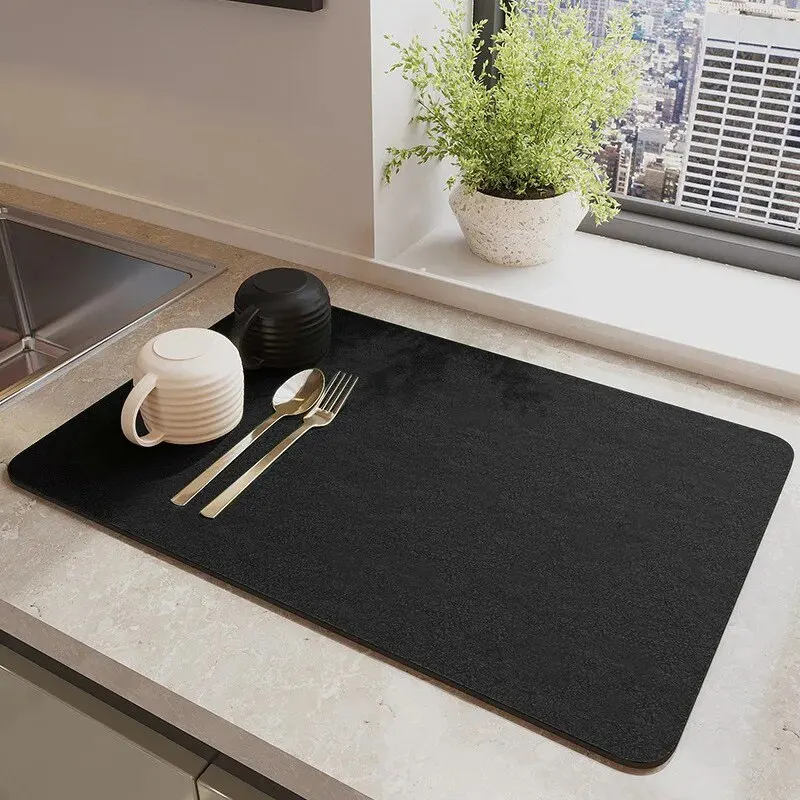 Absorbent Mat 1 PIECE MULTI-PURPOSE FOR KITCHEN COUNTERTOP CUP DRAIN AND BOWL TRAY DRYER