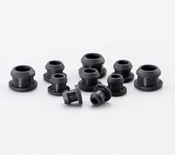 Black 4.5-12mm Silicone Rubber Hole Caps T-type Plug Cover Snap-on Gasket Blanking End Cap Seal Stopper
