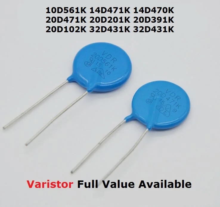 5 Pezzi Varistor 20D561K 560V - Componenti Elettronici Di Ricambio - Foto 6