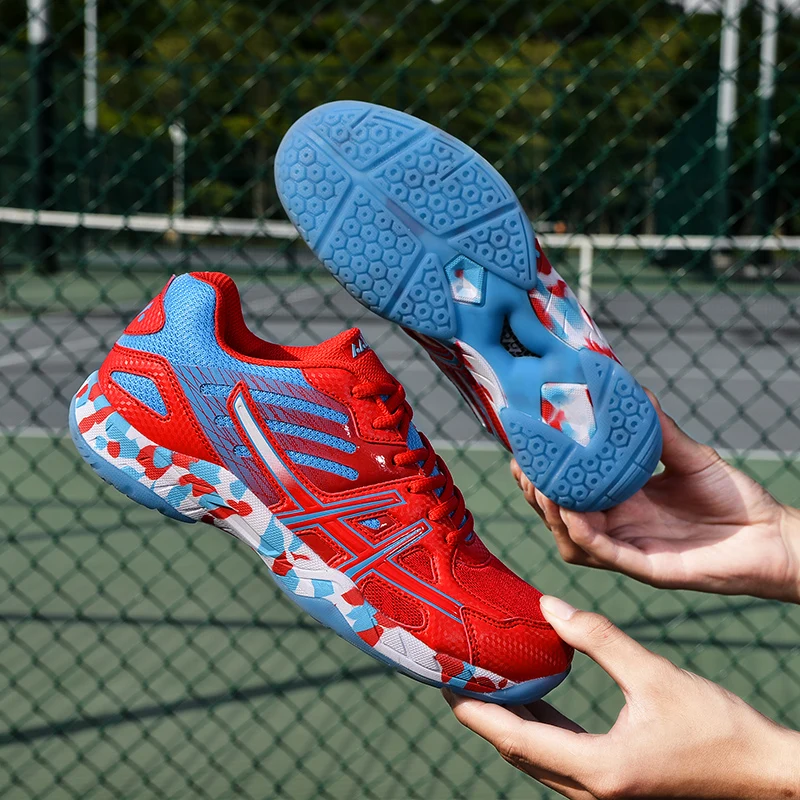 

Professional Badminton Shoes Men Women Breathable Badminton Sneakers Light Weight Table Tennis Footwears