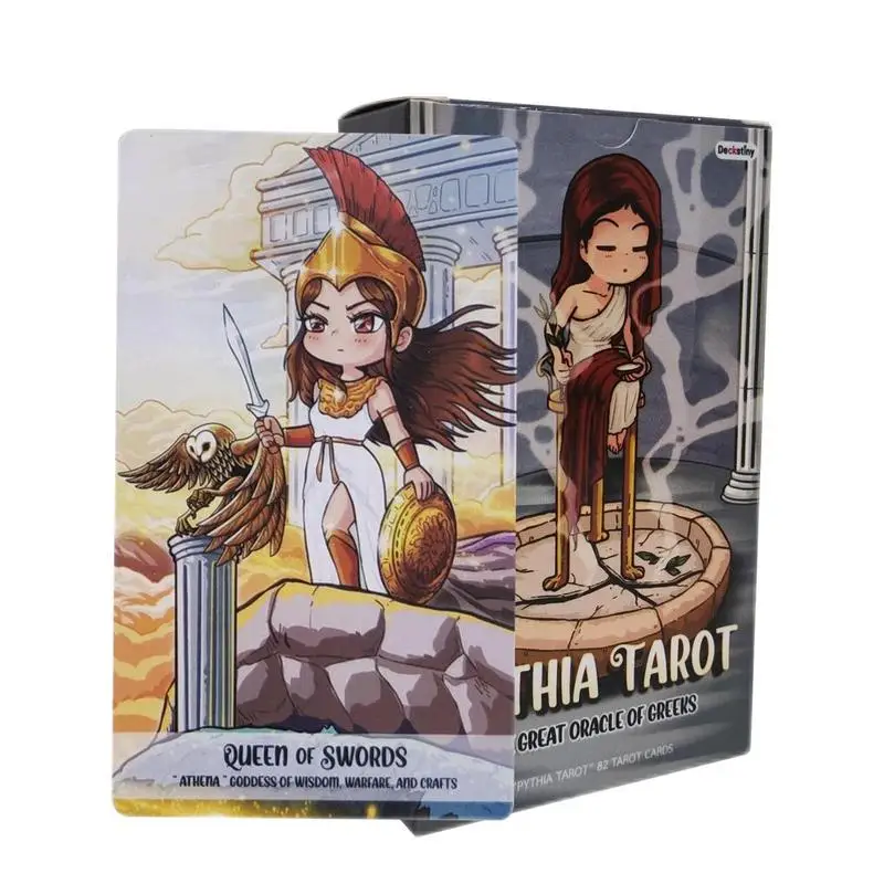 초보자용 새로운 타로 카드, Pythia 타로 카드, 추가 카드 4 장, 수동 점술..