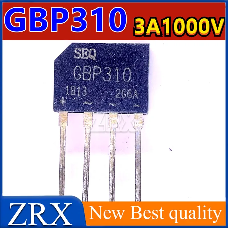 

5 шт./партия, плоский мост GBP310, 3 А, 1000 в