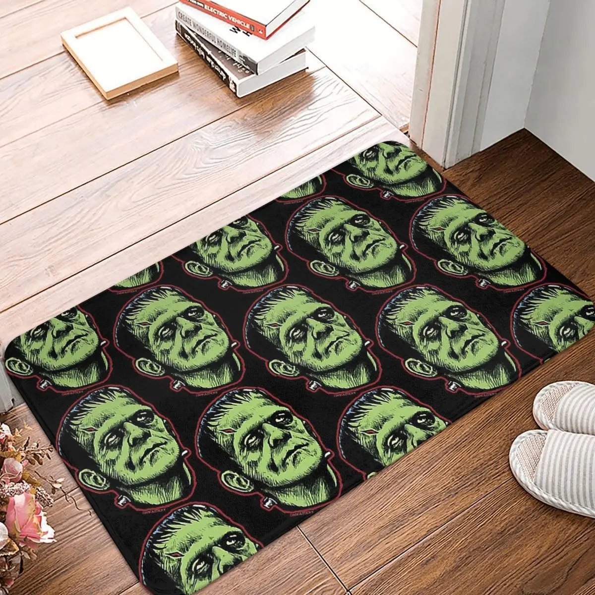 

Frankenstein Horror Film Non-slip Doormat Kitchen Mat GREEN Balcony Carpet Welcome Rug Indoor Decor