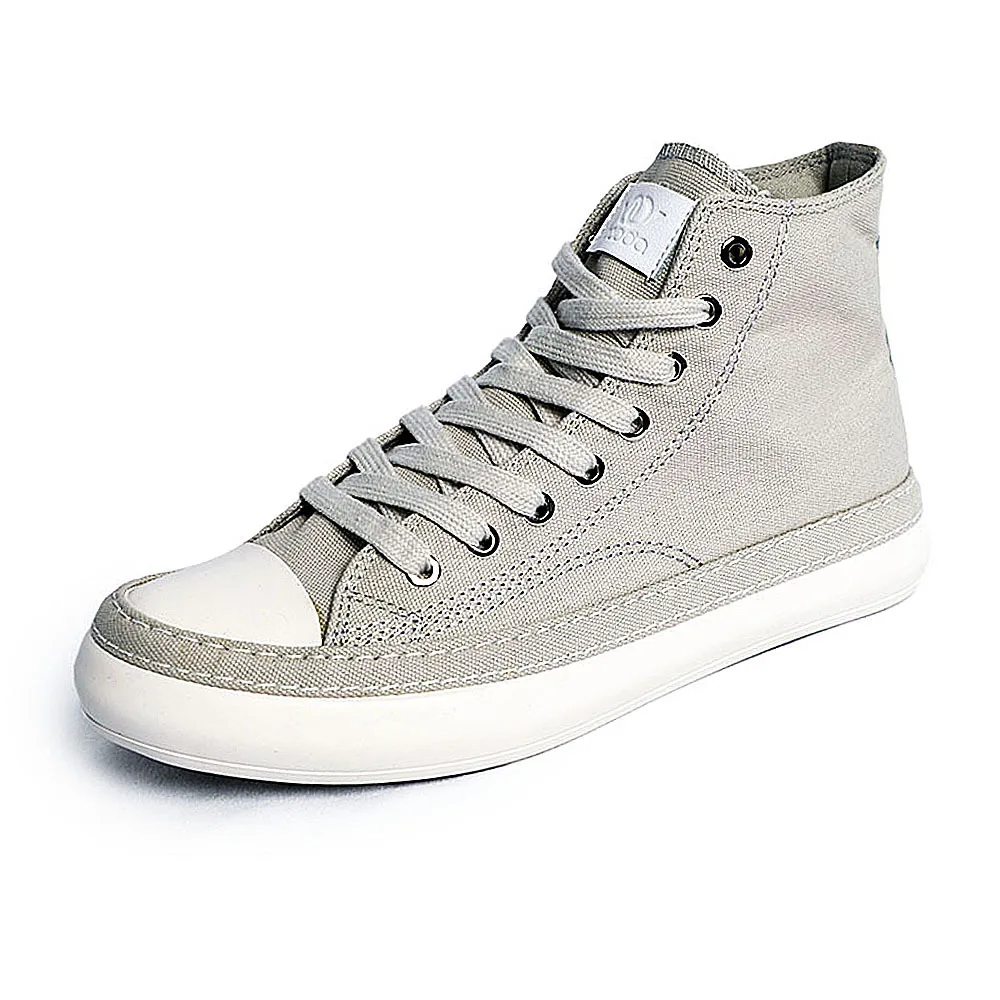 2023 Men's High Top Canvas Shoes Black White Men Casual Sneakers Fashion Lace-up Vulcanize Shoes Cool Street Sports Brand Flats 6