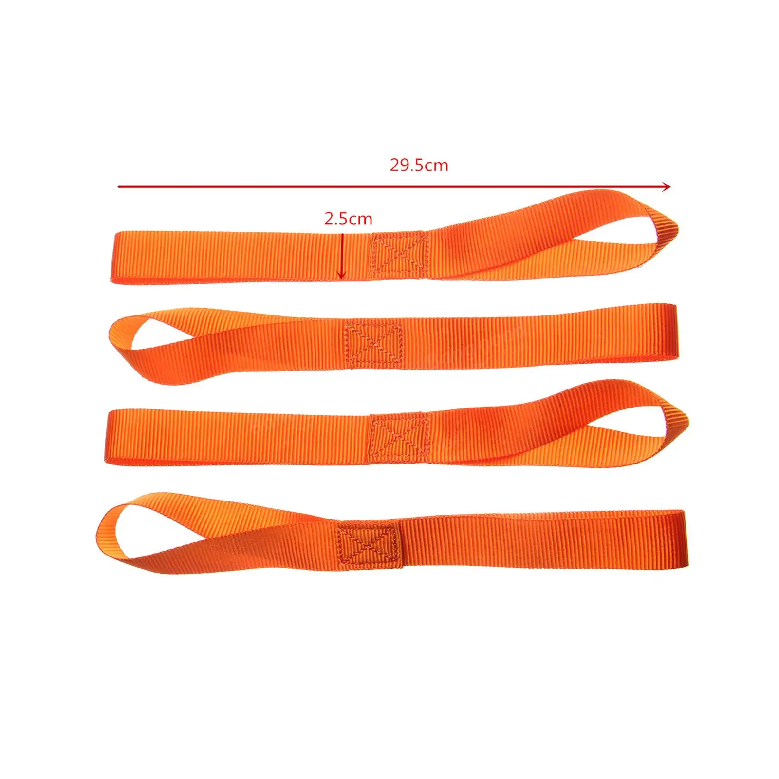 5 Pieces Soft Loops Nylon for Towing Trailering Motorcycle Tie Down Straps