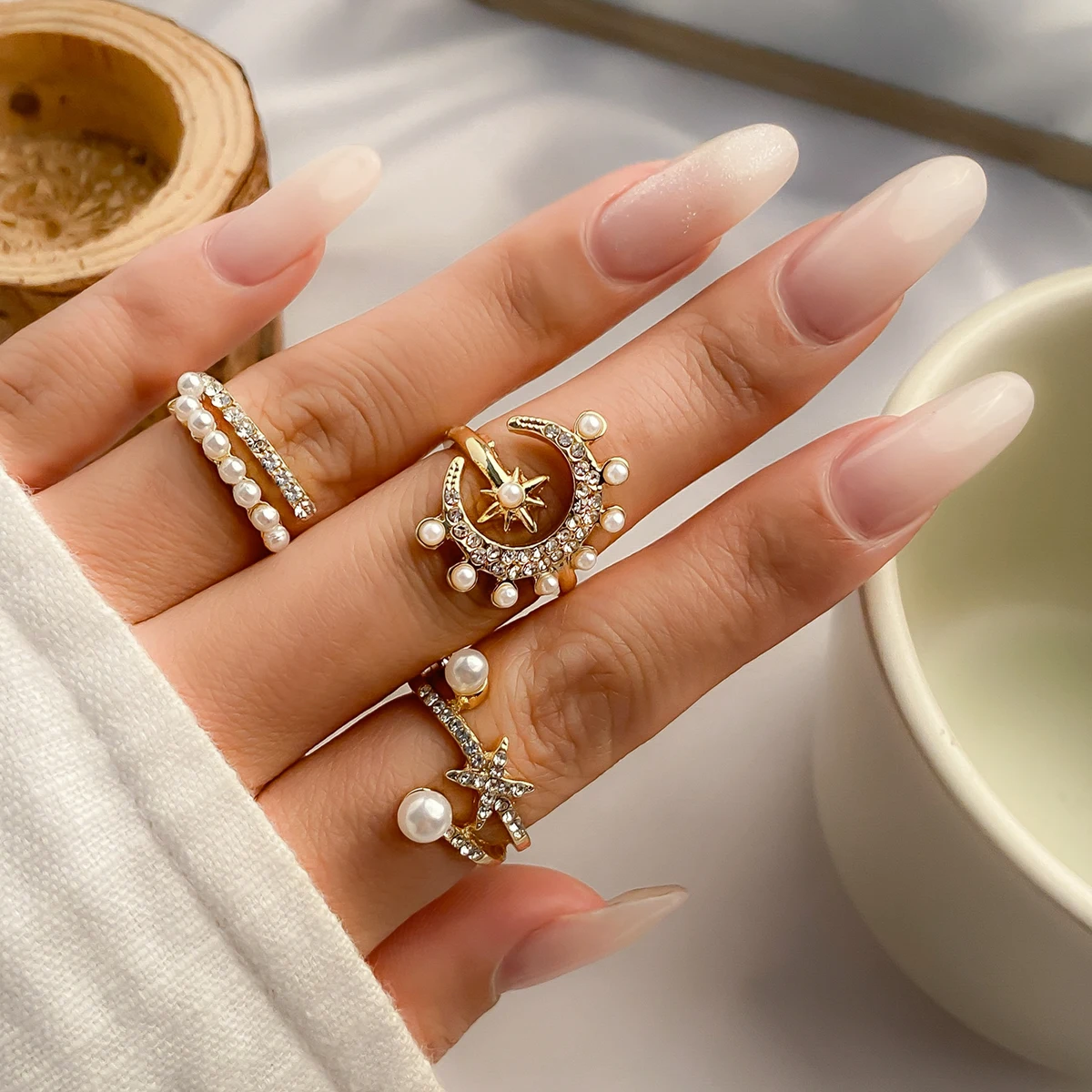 fashion personality female forefinger artificial ring| Alibaba.com