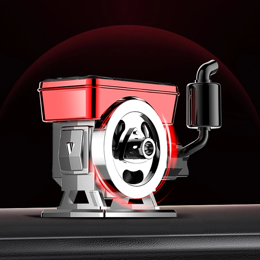 Diffuser Solar Powered Rotating Car Purifier Simulated Engine Interior Replacement Parts Dashboard Tiny Things Gadgets