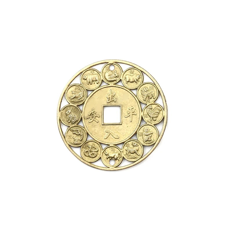 2 Pezzi Moneta Antica Fortuna Fortuna Fortuna Ricchezza Cinese Feng Shui Lucky Ching/Monete Antiche Set Educativo