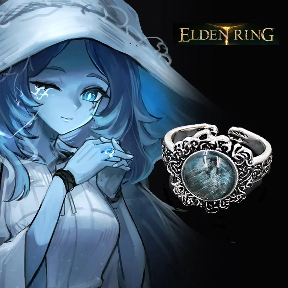 Game Elden Ring Ring Dark Moon Ring Adjustable Opening Ranni Melina