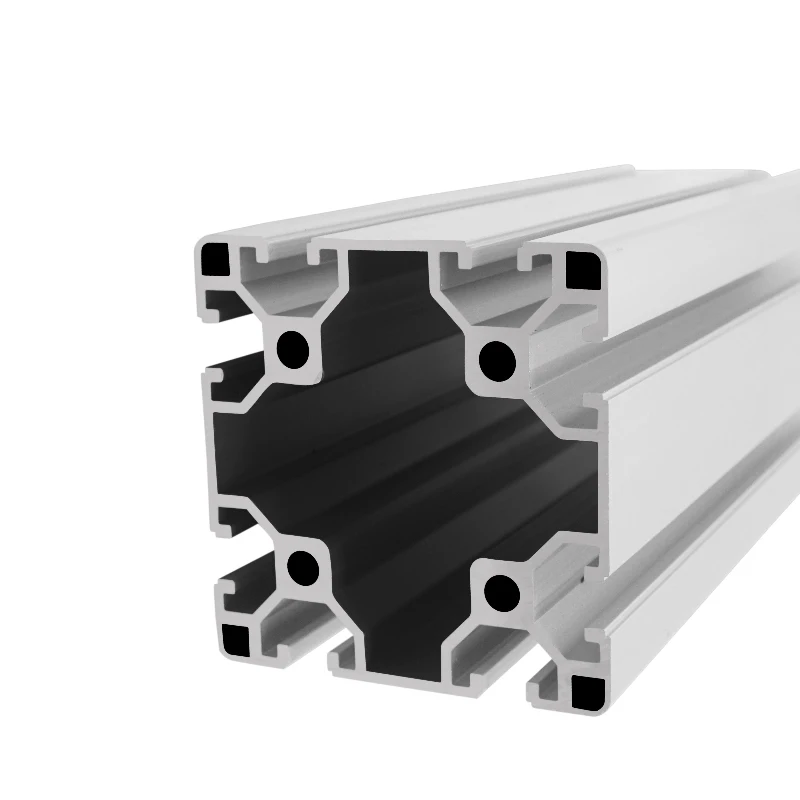 Perfil de Alumínio Anodizado do Trilho Linear 8080 Extrusão Europa Padrão 250 mm Longo