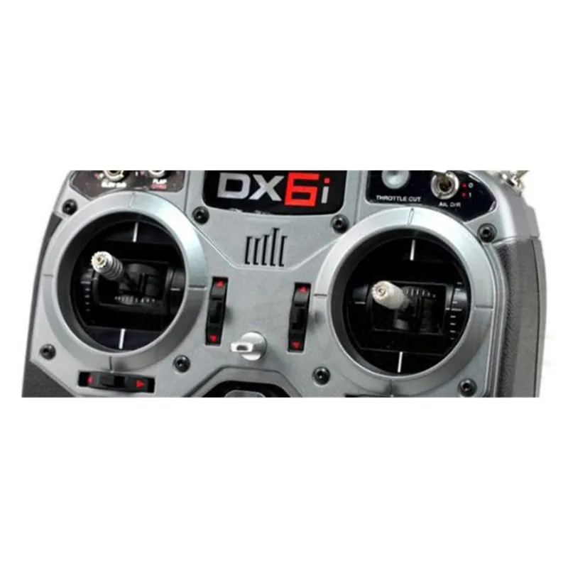 Vue latérale du stick de direction Spektrum DX6i DX9, pièce de rechange gimbal haute précision, avec connecteur visible.