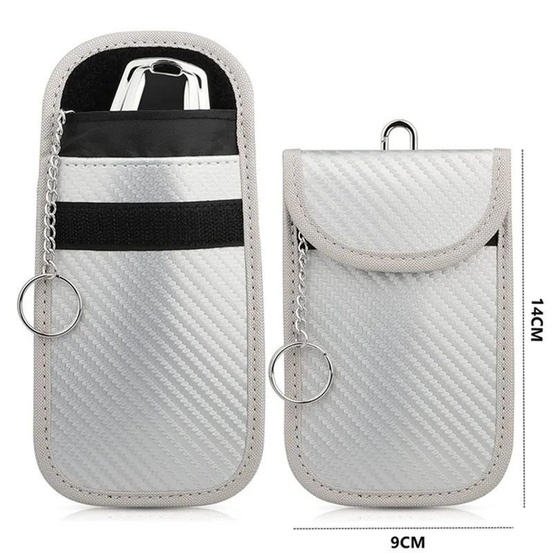 Premium Carbon Fiber RFID Shielding Key Pack - Anti-theft and Anti-loss Car Accessory