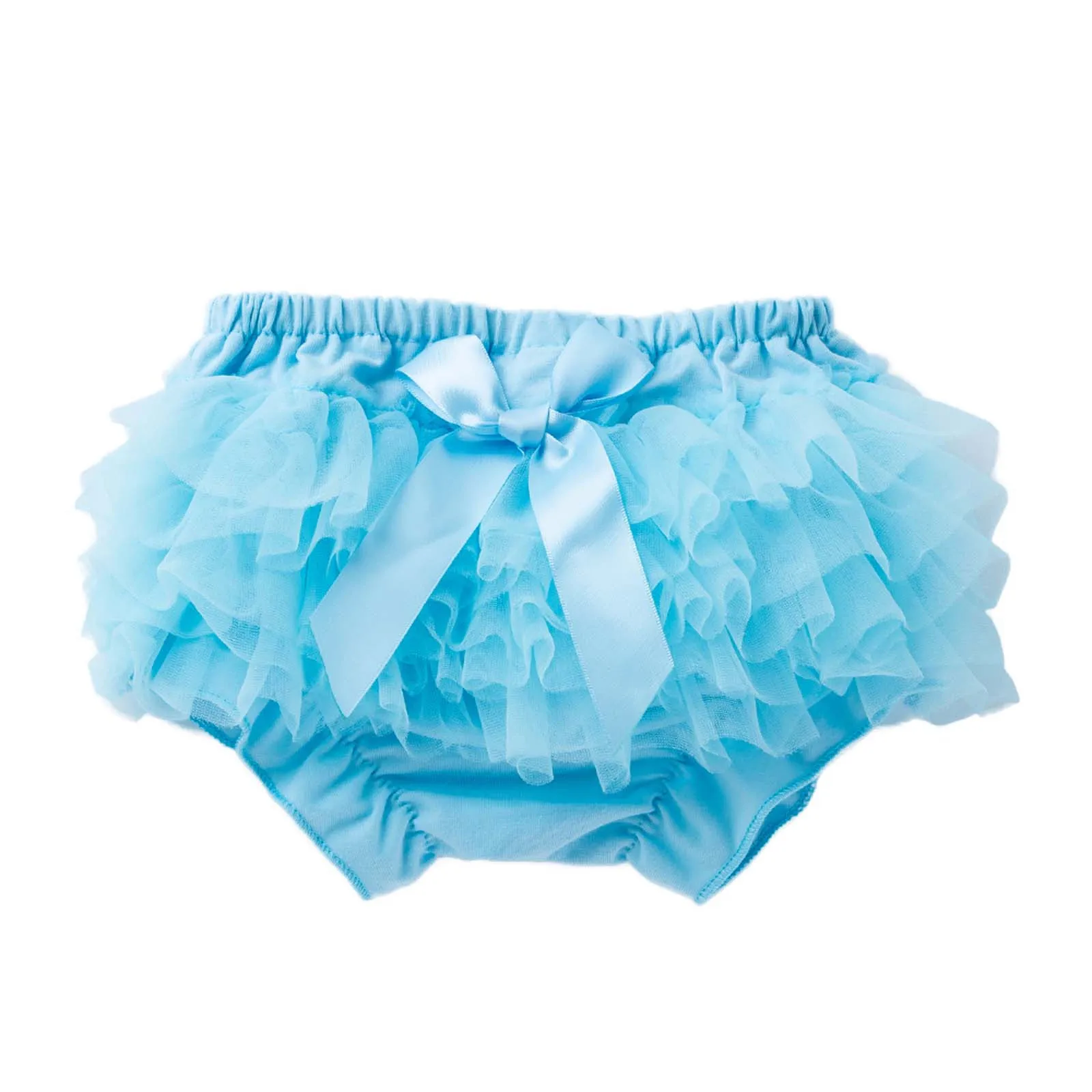 Newborn Lace Baby Bloomers Princess Bow Girls Short Pants Ruffle Mesh Infant Toddler Cotton Underwear Panties Diaper Covers 0-24 baby cotton panties baby cotton bloomers