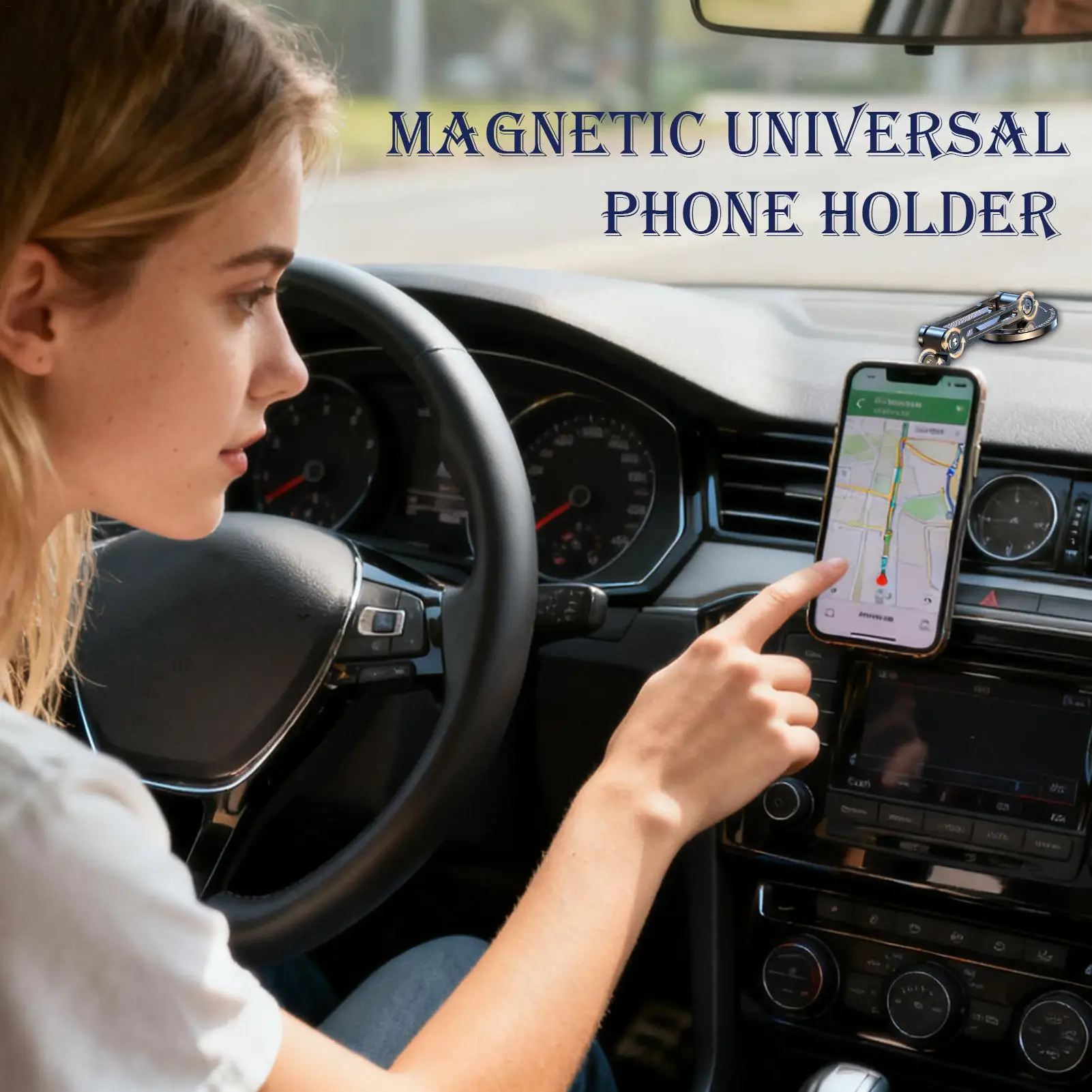 Magnetic Car Phone Holder 360 Degree Rotating Magnetic Phone Mount Car Accessories For Dashboard Windshield Truck Sedan SUV RV