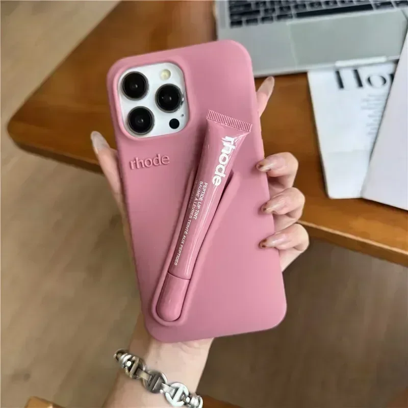 Espresso Fashion Lip Gloss Design Phone Case for iPhone 16