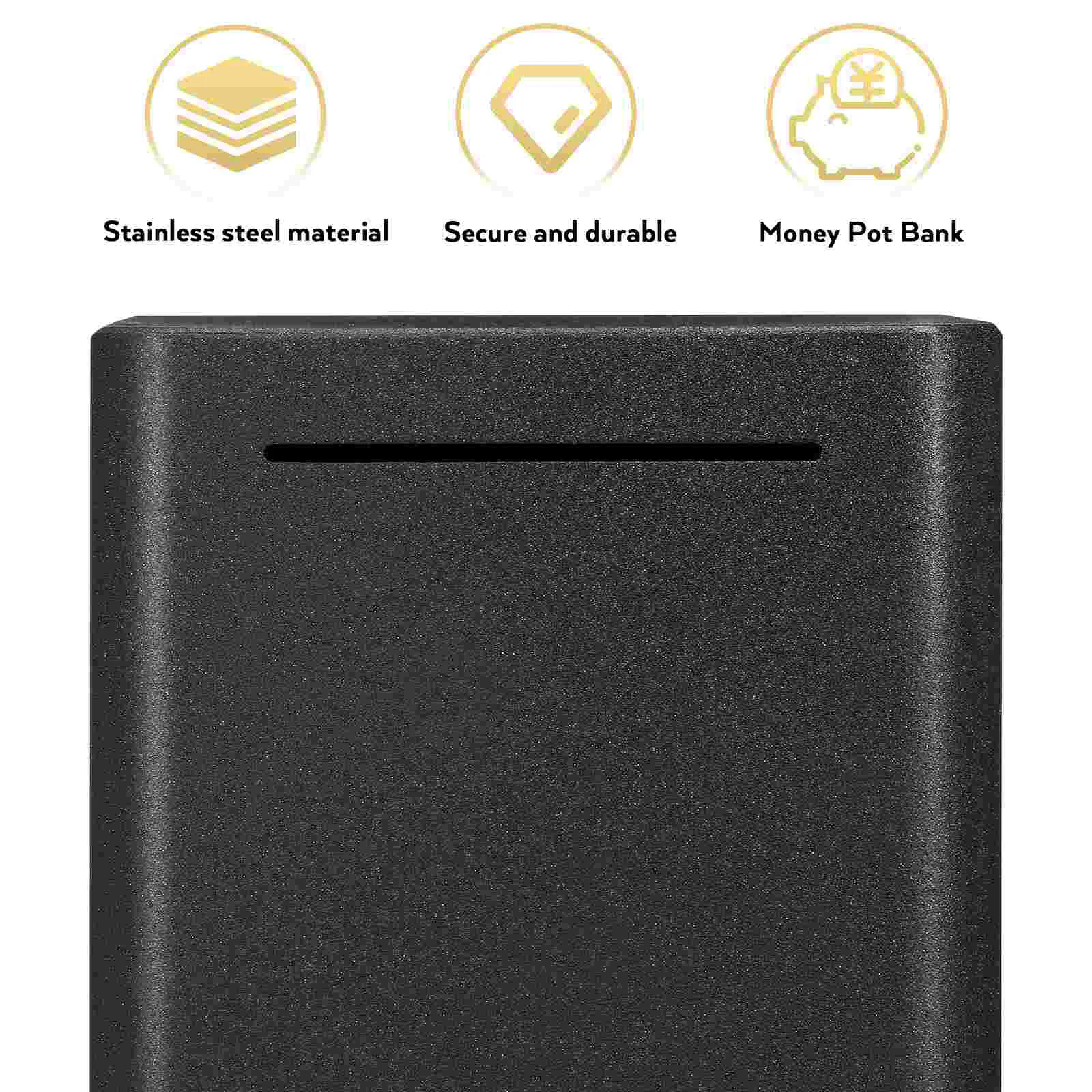 Savings Box Stainless Steel Money Child Piggy Bank 1500X1500X1500CM Container For Cash 5