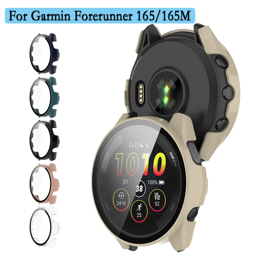 Dual Function Watch Case with Tempered Glass Screen Protector | Durable PC Hard Cover