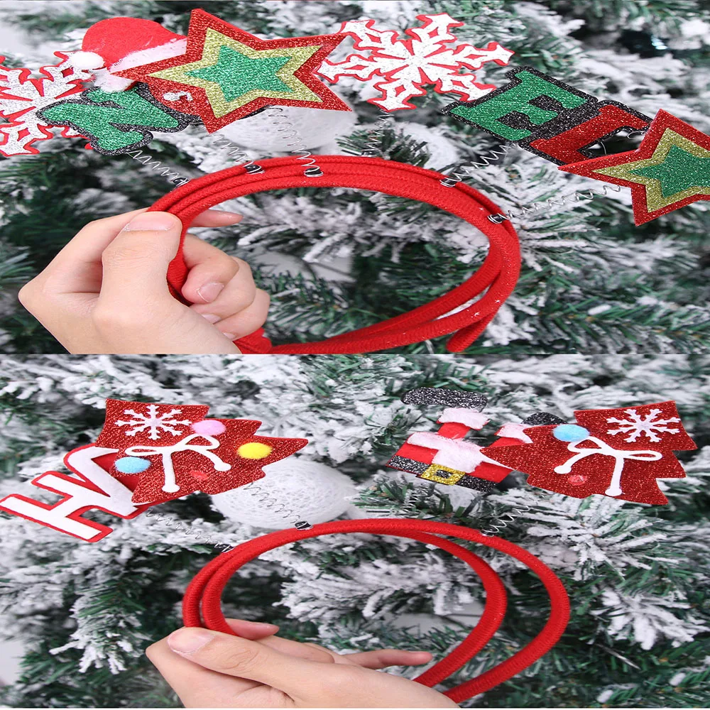 Christmas Headbands For Children, Christmas Party Decorations, Hats Hair Accessories